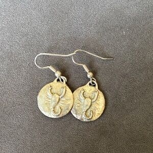 Scorpio Sign Dangle Earrings